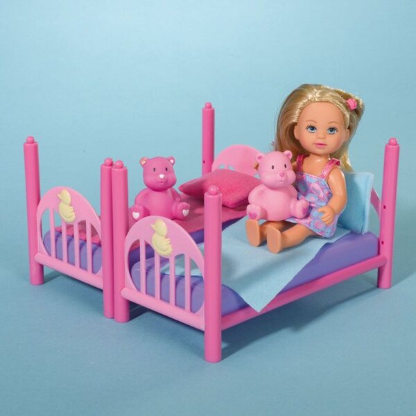 Evi Love Set mit Etagenbett für Simba Toys Puppen 7-teilig