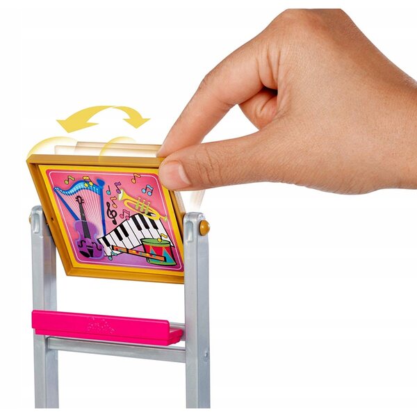 Barbie Nauczycielka Muzyki Mattel mit Zubehör und Musikinstrumenten