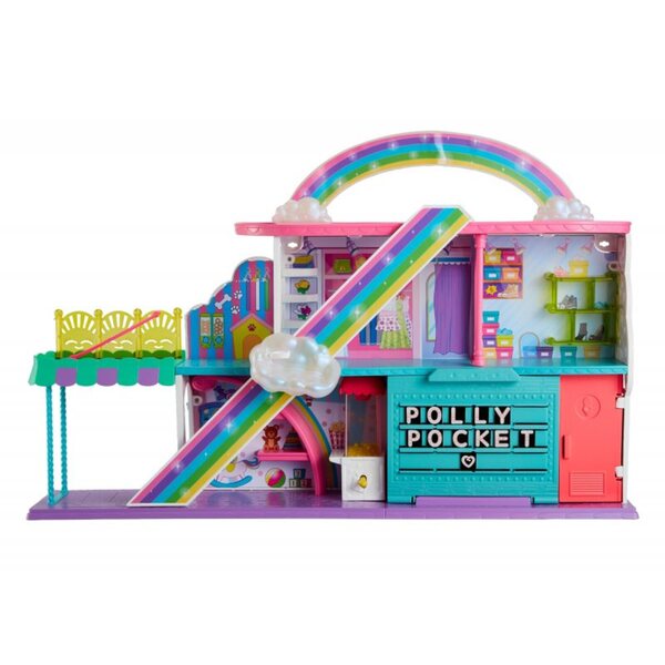 Polly Pocket Tęczowe Handlowe jeu à 3 niveaux pour les filles 4+