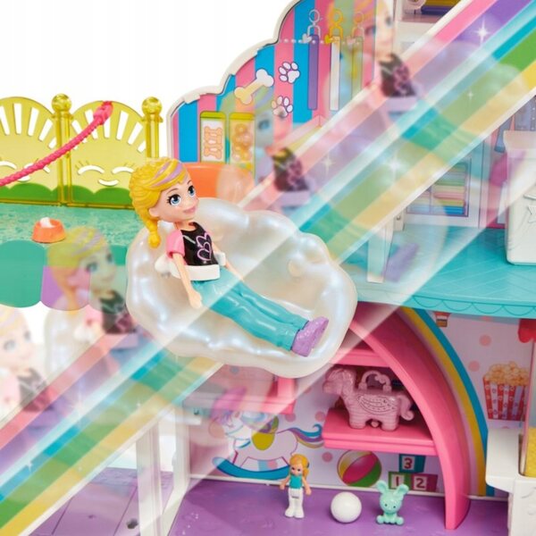 Polly Pocket Tęczowe Handlowe jeu à 3 niveaux pour les filles 4+