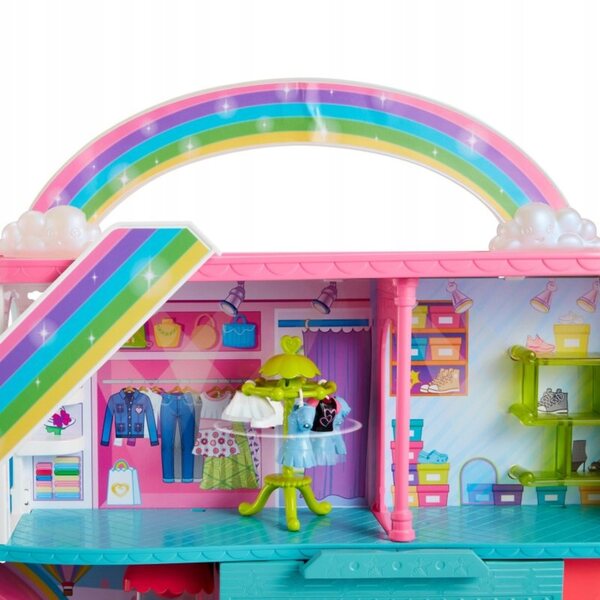 Polly Pocket Tęczowe Handlowe jeu à 3 niveaux pour les filles 4+