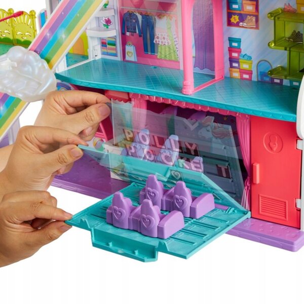 Polly Pocket Tęczowe Handlowe jeu à 3 niveaux pour les filles 4+