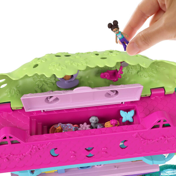 Polly Pocket Avventure con gli Animali Casa sull'Albero Giocattolo per Bambini 4+