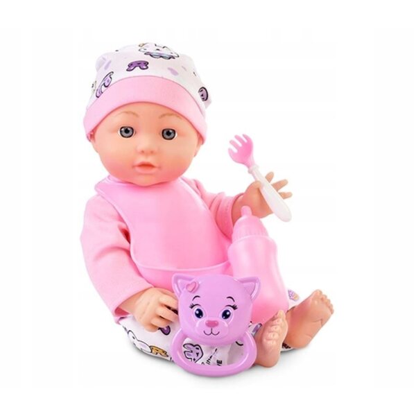 Bambola Natalia Bobas Interattiva con Suoni e Accessori 30 cm per Bambini 2+