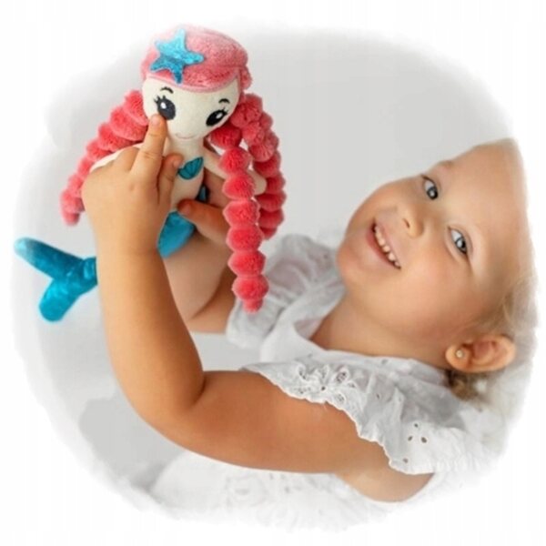 Mom's Care Sirena Emma - Morbida bambola di pezza sensoriale per bambini