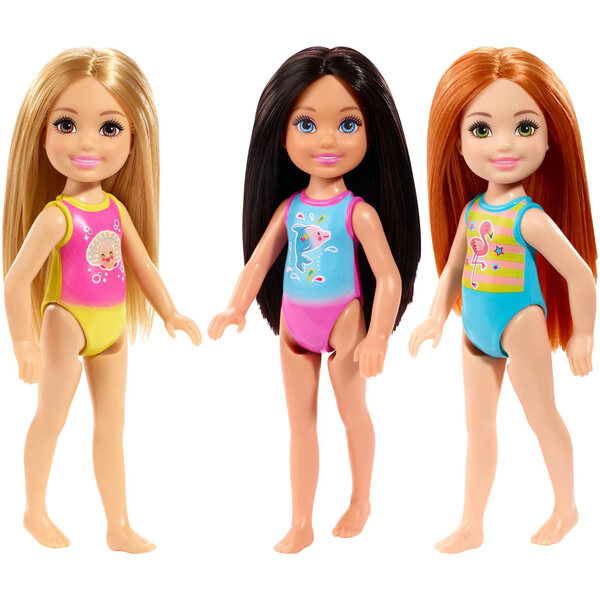 Barbie Chelsea Beach Mattel GLN71 – Kleine Delfinpuppe für Kinder ab 3 Jahren