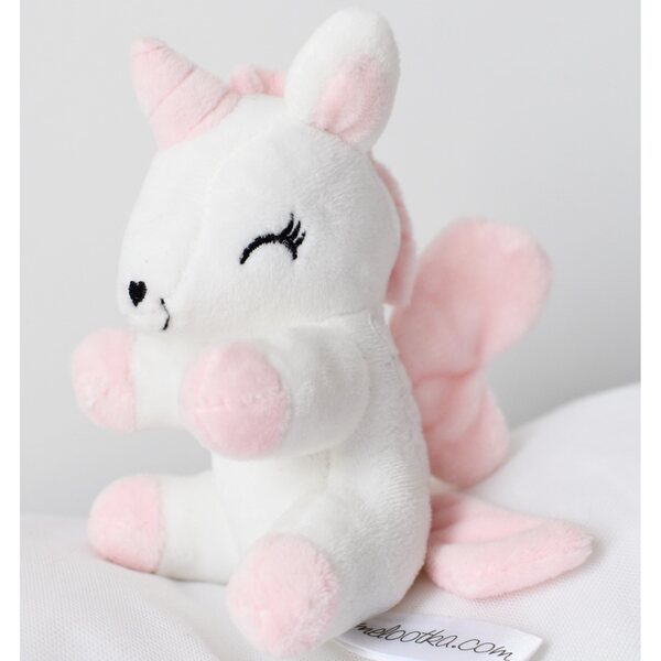 Unicorno Melootka ecru morbido con nome personalizzato, peluche sicuro per bambini 0+