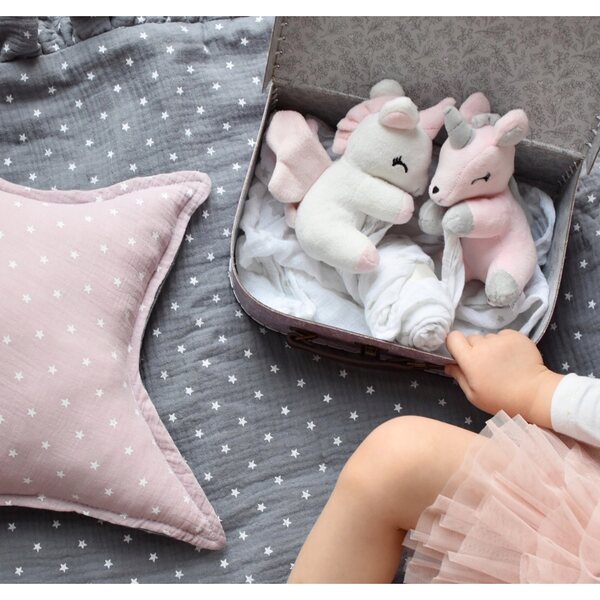Unicorno Melootka ecru morbido con nome personalizzato, peluche sicuro per bambini 0+