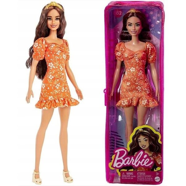 Barbie Fashionistas Mattel mit Blumenkleid für Kinder ab 4 Jahren