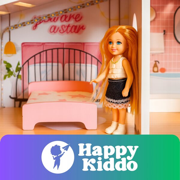 Laletta Mini 14 cm Happy Kiddo per Domini di Bambole - Sicura e Creativa