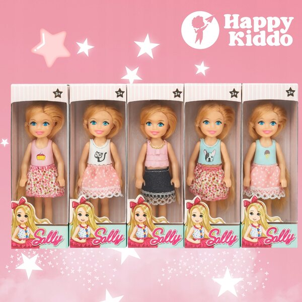 Laletta Mini 14 cm Happy Kiddo per Domini di Bambole - Sicura e Creativa