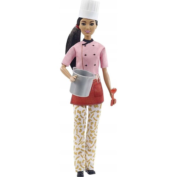 Barbie Chef Mistrzyni Makaronu mit Küchenzubehör, Mädchen 3+
