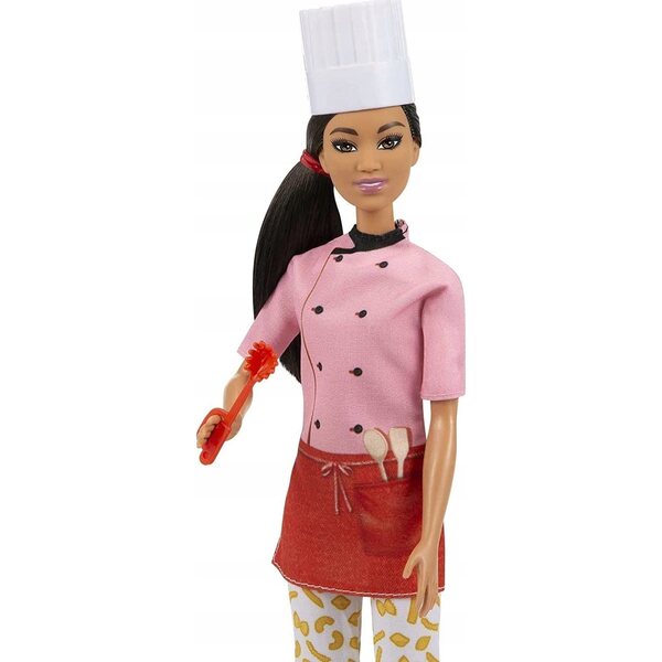 Barbie Cuoca Mistrzyni Makaronu con Accessori Cucina, Bambina 3+