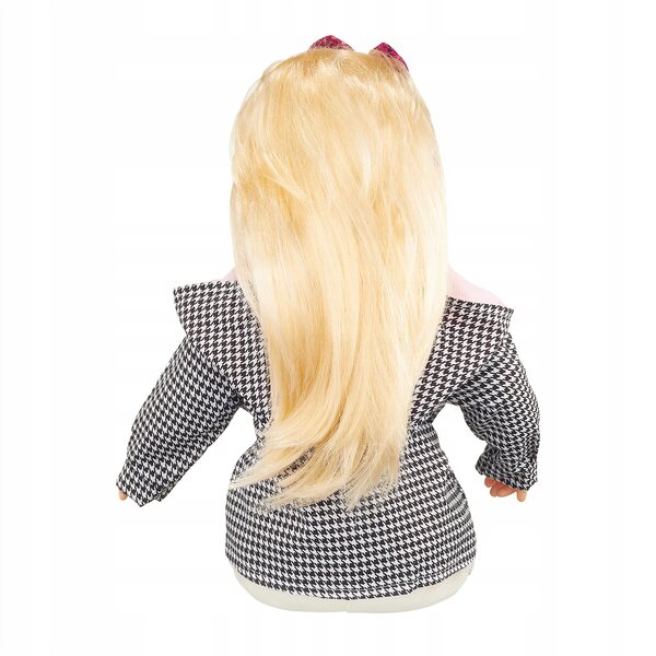 Bambolina interattiva Happy Kiddo, 35 cm, bilingue, con suono e capelli lunghi