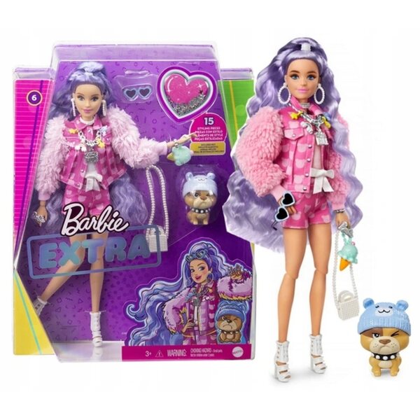 Barbie Extra Fashion mit Tiermode – einzigartiger und farbenfroher Stil für Kinder ab 3 Jahren
