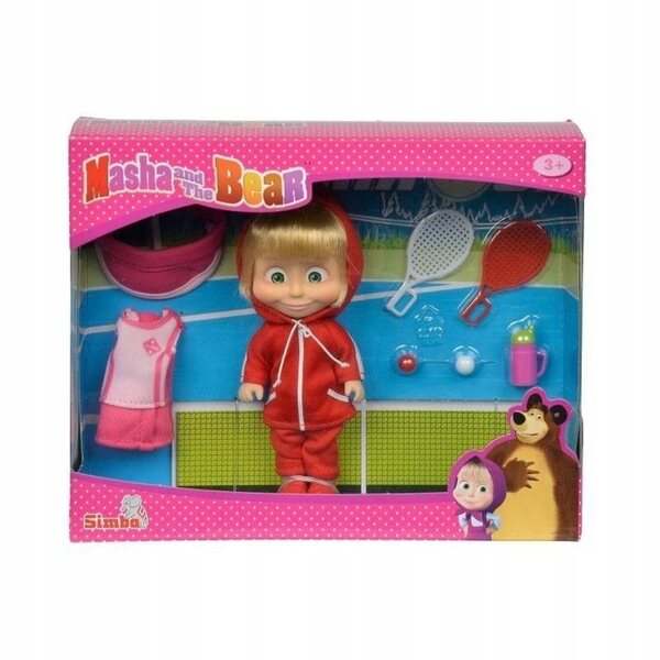 Masza und Simba Bärenpuppe 12 cm mit zusätzlichem Zubehör und Kostümen