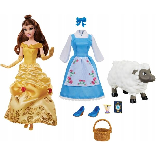 Disney Bella Die Schöne und das Biest Puppe mit Zubehör und Kleidung, 29 cm
