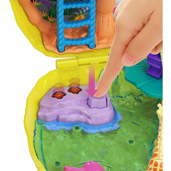 Borsa compatta Polly Pocket Ananas - Set con bambole e accessori