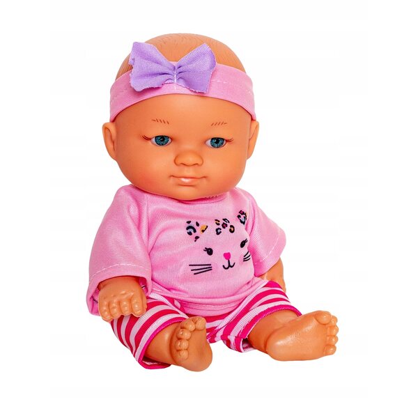 Baby Doll Smily Play 19 cm con Seggiolino Marsupio - Sicura e Morbida