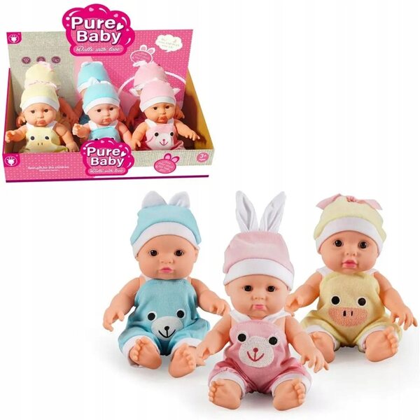 Bambola Bobas Trifox 23 cm Realistica con Cappellino per Bambini 3+
