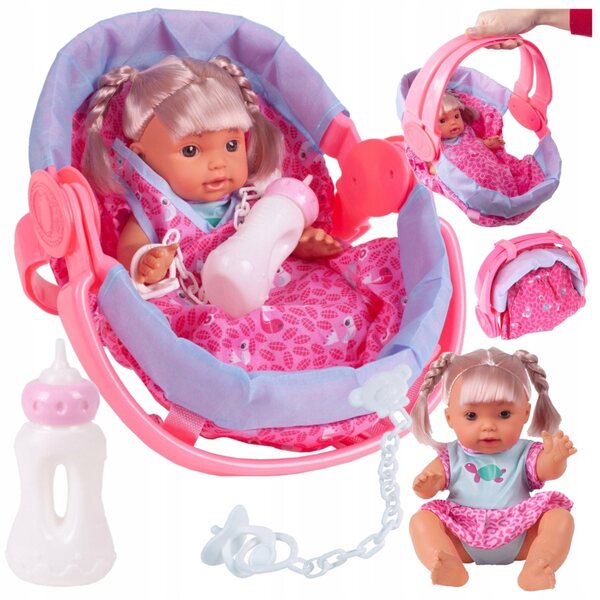 Bambola Interattiva Bobas con Clip, Suoni e Movimento, 30cm con Accessori