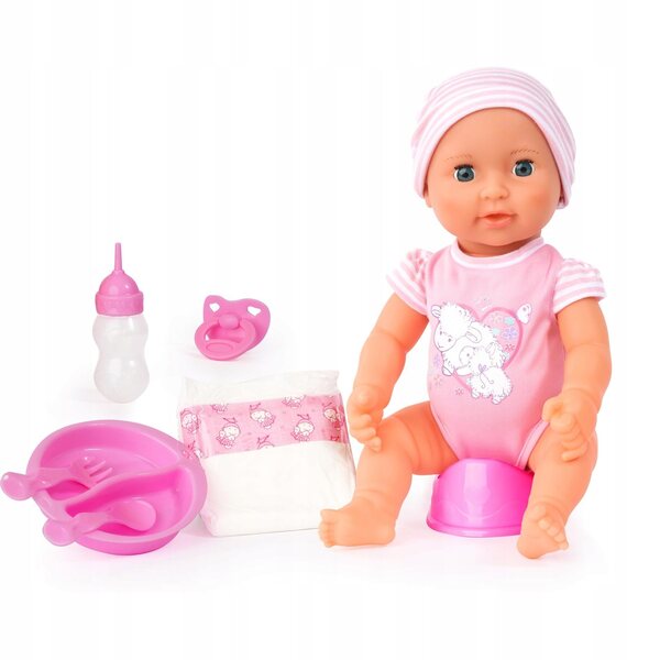 Bambola Piccolina Newborn Baby con Funzione Nanna e Nocino, 40 cm