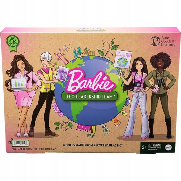 Barbie Ecology is the Future – Set mit 4 Puppen für Kinder ab 3 Jahren