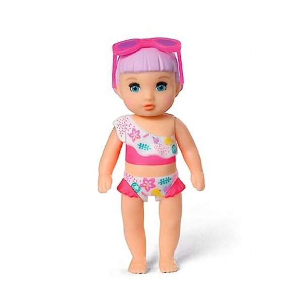 Baby Born Minis Set mit Kinderbett, Regenschirm und Lara-Puppe 7 cm