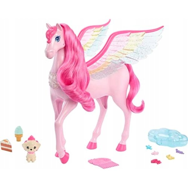 Barbie Magic Interactive Pegasus mit Lichtern, Geräuschen und Zubehör für Kinder