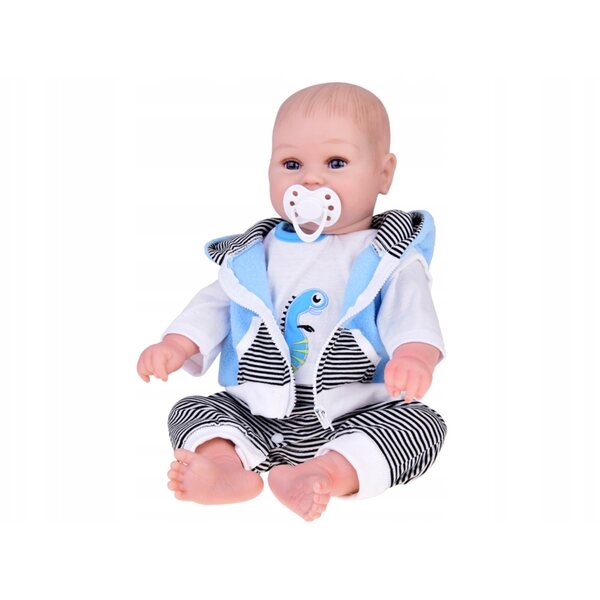 Lalcka Realistica Bambino 50cm con Suoni Divertenti e Movimento, Ideale per Bambini