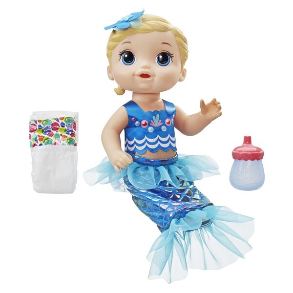Baby Alive E3693 Puppe, verwandelbar in eine Meerjungfrau, Spiel für Kinder ab 3 Jahren