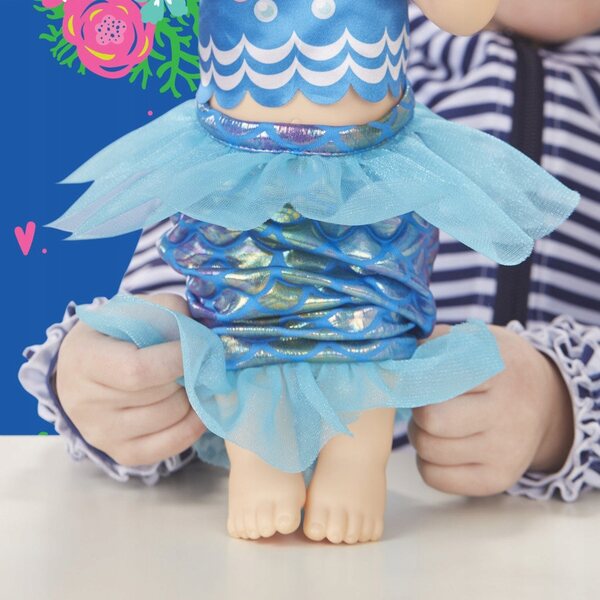 Baby Alive E3693 Puppe, verwandelbar in eine Meerjungfrau, Spiel für Kinder ab 3 Jahren