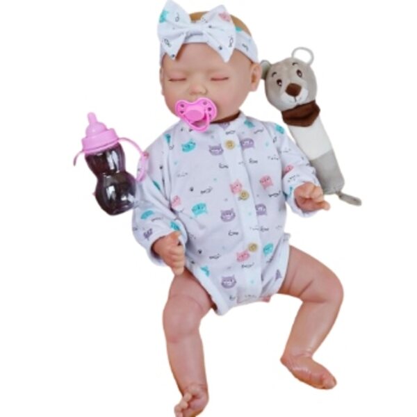 ŚPIĄCA LALKA REBORN JAK PRAWDZIWE NIEMOWLĘ 43 CM