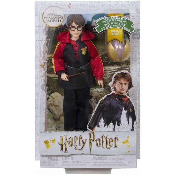 Harry Potter Puppe Mattel Tremagic Tournament rund 26 cm mit Zubehör
