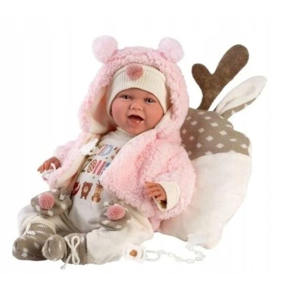 Bambola Bobas Mimi 42 cm Llorens - Realizzata a Mano con Tessuti Naturali