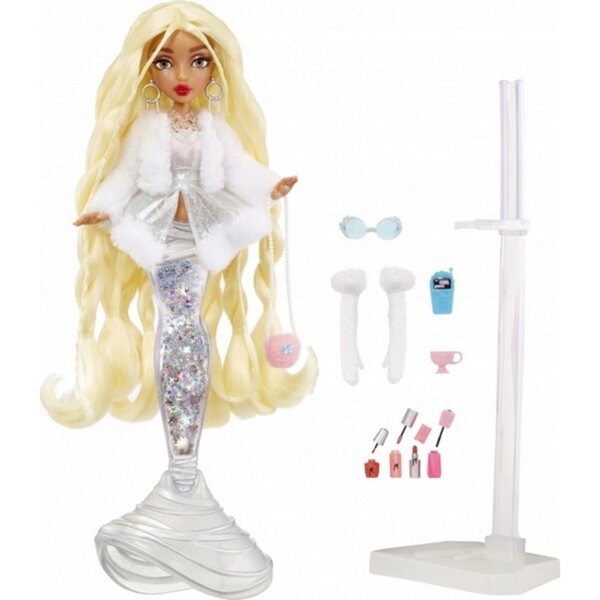 Bambola Sirena Mermaze Mermaidz Gwen con coda che cambia colore e abiti morbidi