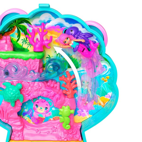Polly Pocket Glitter Island: Set compatto con micro bambola e accessori tematici