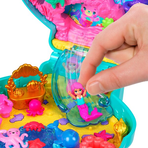 Polly Pocket Glitter Island: Set compatto con micro bambola e accessori tematici