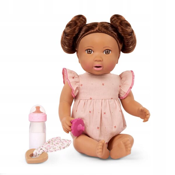 LullaBaby Bambola Neonato con Bottiglia e Accessori per Bambini 2+ Anni