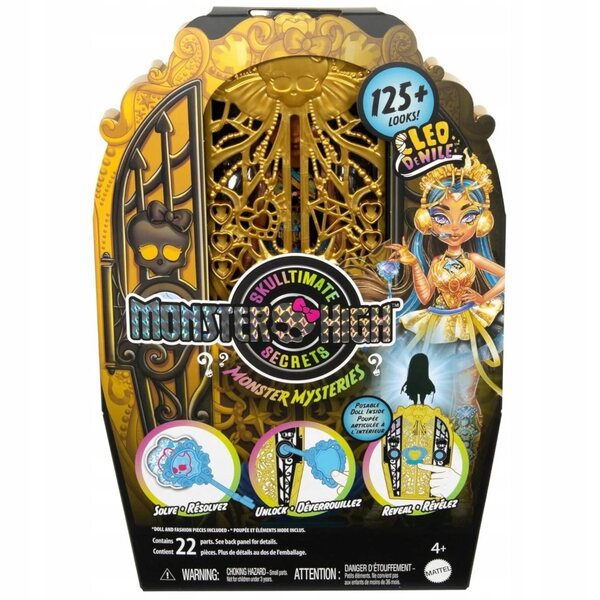 Cleo De Nile Monster High Scarysecrets - Bambola da collezione con oltre 125 vestiti