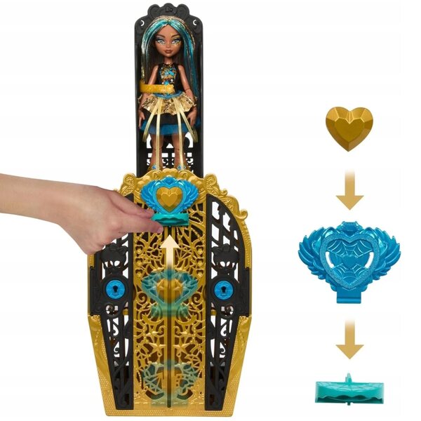 Cleo De Nile Monster High Scarysecrets - Bambola da collezione con oltre 125 vestiti