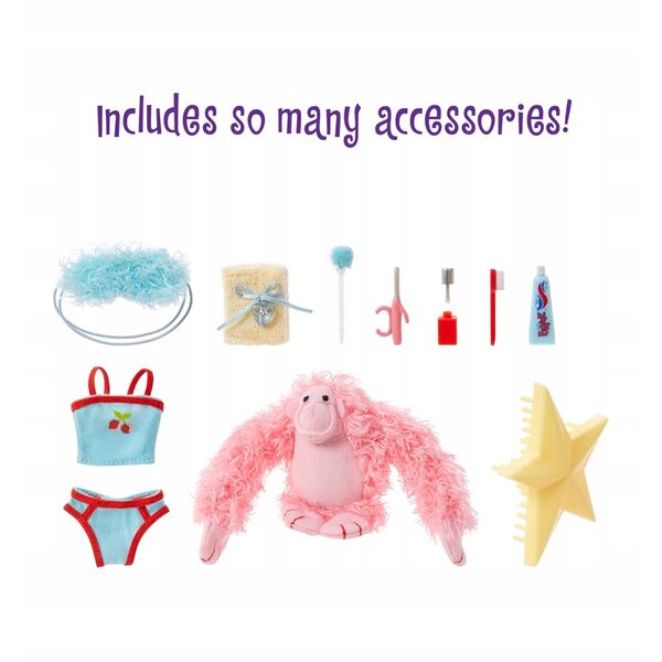 Bratz Slumber Party Meygan con accessori e 2 completi pigiama per bambine 7+