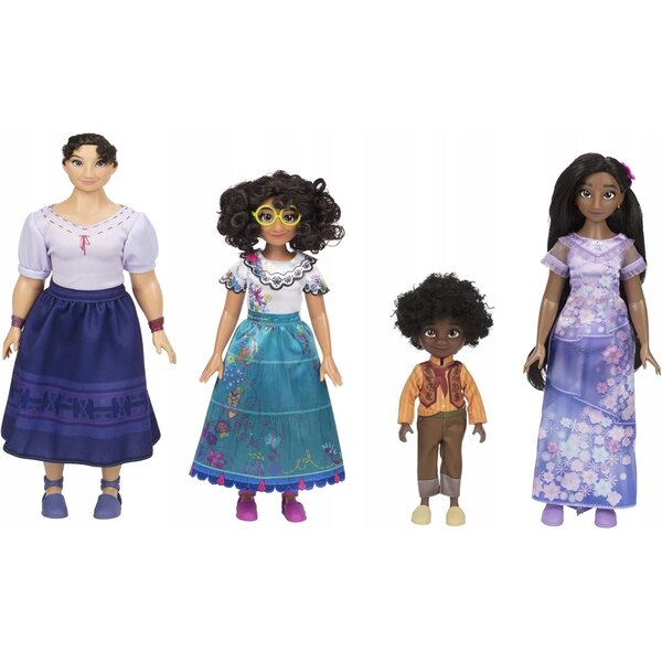 Set mit 4 Disney Encanto-Puppen Mirabel, Isabela, Luisa und Antonio für Kinder ab 3 Jahren