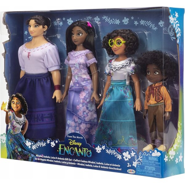Set mit 4 Disney Encanto-Puppen Mirabel, Isabela, Luisa und Antonio für Kinder ab 3 Jahren