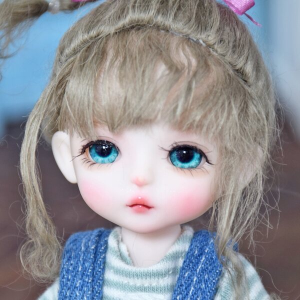 Bambola Modella 1/8 BJD con Abiti, Parrucche e Accessori per Bambini 3+