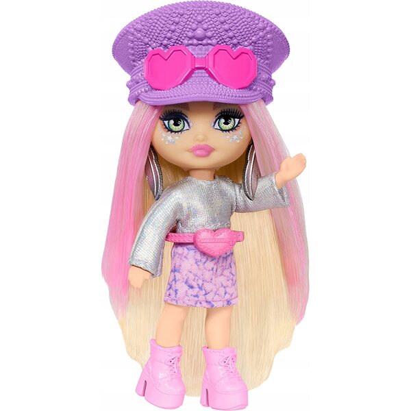 Barbie Extra Mini Minis Hippie 8,3 cm mit modischen Accessoires und Kleidung