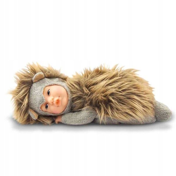 Bambola Anne Geddes Baby Riccio - Morbida e Realistica 23 cm
