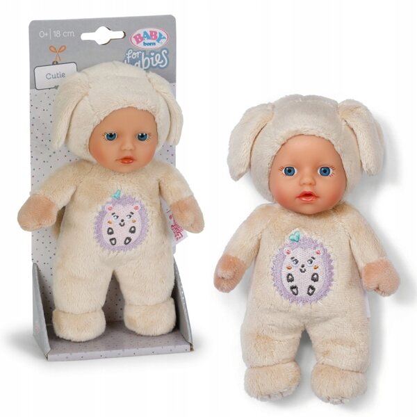 Baby Born Cane Peluche 18 cm - Giocattolo Morbido e Sicuro per Neonati