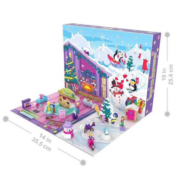 Polly Pocket Calendario Avvento 25 Giorni con Microbambole e Accessori Invernali