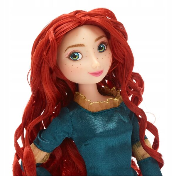 Bambola Merida Disney Waleczna con Vestito Verde e Accessori per Bambini